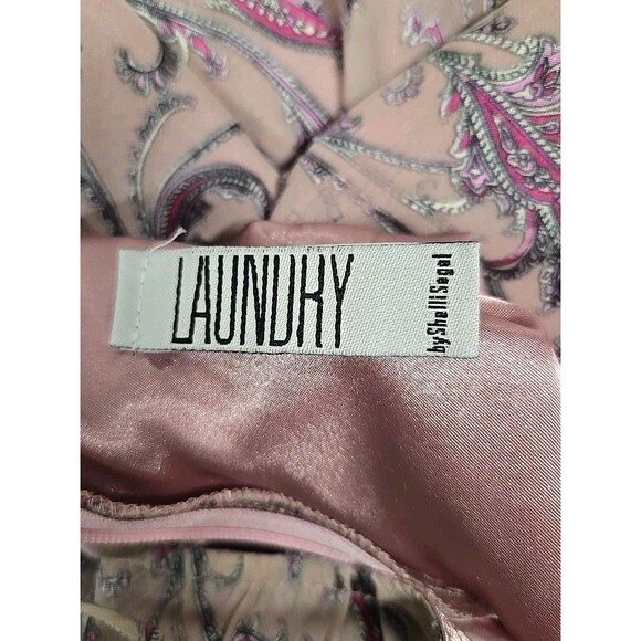 Laundry Shelli Segal Floral Maxi Dress Silk Blend Vintage Y2K Pink Women’s Sz 2 - Picture 5 of 13